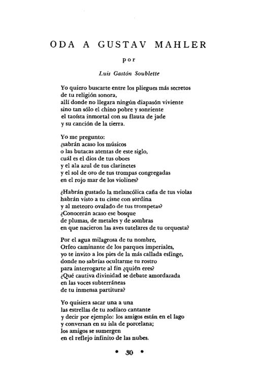 Oda a Gustav Mahler