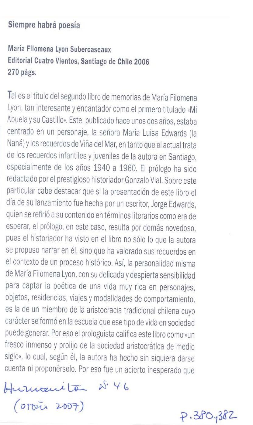 Siempre habrá poesía